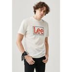 Lee Sıfır Yaka Regular Fit Ekru Erkek T-Shirt L68TYSMK