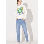 Lee Yüksek Bel Düz Paça Regular Fit Gri Kadın Denim Pantolon L30UHGD63-Gri