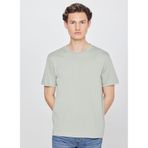 Lee%100 Pamuk Regular Fit Bisiklet Yaka Basic Tişört, L, L2520112, Light Green-L2520112299, Erkek