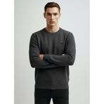 Lee%100 Pamuk Regular Fit Bisiklet Yaka Logo Detaylı Sweatshirt, M, L2520367, Gray-L2520367035, erkek