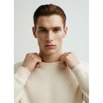 Lee%100 Pamuk Regular Fit Bisiklet Yaka Patch Logo Sweatshirt, XL, L2520367, Beige-L2520367614, erkek