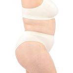 LEELA LAB Kadın iç çamaşırı, büyük beden, yumuşak mikrofiberden slip, rahat ve nefes alır, dikişsiz teknoloji - İtalya'da üretilmiştir, Pembe Pudra., L-XL Große Größen