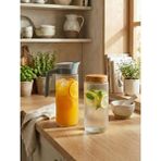 Leelahome 2'li Set Cam Kavanoz-Sürahi 1500 ml - Şeffaf - 1,5 lt