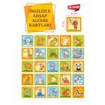 Leelii Tasarım ingilizce Alfabe Eğitim Seti - Ahşap ingilizce öğrenme Kartları