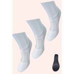 Leement Socks 3'Lü Yoga Plates Ve Spor Çorabı Taban Altı Kaydırmaz - Beyaz - 35 - 39