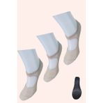 Leement Socks 3'Lü Yoga Plates Ve Spor Çorabı Taban Altı Kaydırmaz - Ten - 35 - 39