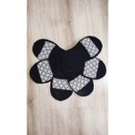 Leement Socks 6'Lı Tül Desenli Babet Çorap - Siyah-2 - 35 - 39