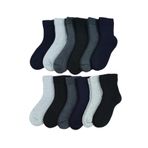 Leement socks Çocuk 12 Çift Kalın- Havlu Termal Çorap Burun Dikişsiz Premium Seri Asorti 11-12 Yaş