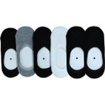 Leement Socks Çocuk Babet Çorap 6 Çift Penye Pamuklu Burun Dikişsiz Slikon Bantlı Görünmez Çorap - Çok Renkli - 11 - 13 Yaş