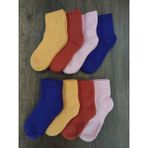 Leement Socks Çocuk Kalın Havlu Termal Çorap 8 Çift Çorap - Çok Renkli - 35 - 37