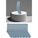 Leement Socks Dikişsiz 8 Çift Penye Taban Altı Havlu Spor Tenis Çorap - Gri - 41 - 45