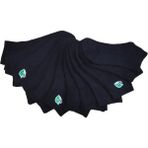 Leement Socks Erkek 12 Çift Bambu Patik Çorap Burun Dikişsiz - Siyah - 40 - 45