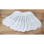 Leement Socks Erkek 12 Çift Bambu Slikonlu Babet Görünmez Çorap - Beyaz - 40 - 44