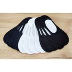 Leement Socks Erkek 12 Çift Bambu Slikonlu Babet Görünmez Çorap - Çok Renkli - 40 - 44