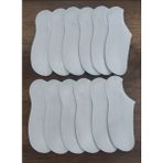 Leement Socks Erkek 12 Çift Pamuklu Sıfır Konç Sneakers Çorap - Beyaz - 40 - 44