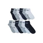 Leement socks Erkek 12 Çift Yarım Konç Spor Çorap Ekonomik asorti 40-44