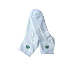 Leement socks Erkek 2 Çift Ince Yazlık Bambu Kısa Konç Çorap Hava Alan Örgülü beyaz 40-44