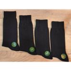 Leement Socks Erkek 4 Çift Bambu Klasik Çorap - Siyah - 40 - 44