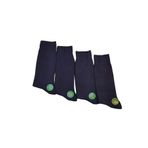 Leement socks Erkek 4 Çift Ince Yazlık Bambu Klasik Çorap lacivert 40-44