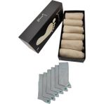 Leement Socks Erkek 6 Çift Dikişsiz Bambu Klasik Çorap - Bej - 40 - 44