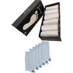Leement Socks Erkek 6 Çift Dikişsiz Bambu Klasik Çorap - Beyaz - 40 - 44