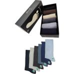 Leement Socks Erkek 6 Çift Dikişsiz Bambu Klasik Çorap - Çok Renkli - 40 - 44