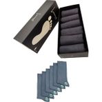 Leement Socks Erkek 6 Çift Dikişsiz Bambu Klasik Çorap - Füme - 40 - 44