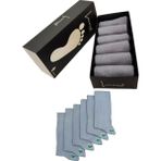 Leement Socks Erkek 6 Çift Dikişsiz Bambu Klasik Çorap - Gri - 40 - 44