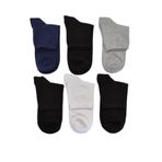 Leement socks Erkek 6 Çift İnce Yazlık Bambu Yarım Konç Çorap Yumuşak Dokulu Asorti 40-44