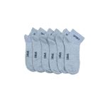 Leement socks Erkek 6 Çift Yarım Konç Spor Çorap Ekonomik gri 40-44
