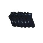Leement socks Erkek 6 Çift Yarım Konç Spor Çorap Ekonomik siyah 40-44