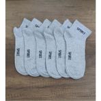Leement Socks Erkek 6 Çift Yarım Konç Spor Çorap - Gri - 40 - 44