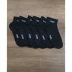 Leement Socks Erkek 6 Çift Yarım Konç Spor Çorap - Siyah - 40 - 44