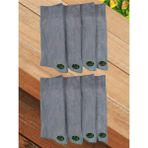 Leement Socks Erkek Bambu Dikişsiz Çorap 8 Çift Klasik - Gri - 40 - 44
