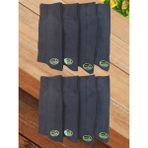 Leement Socks Erkek Bambu Dikişsiz Çorap 8 Çift Klasik - Lacivert - 40 - 44