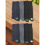 Leement Socks Erkek Bambu Dikişsiz Çorap 8 Çift Klasik - Renkli - 40 - 44