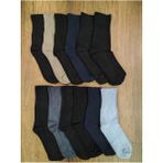 Leement Socks Erkek Bambu Lastiksiz Çorap Orta Kalın 12 Çift Dikişsiz - Çok Renkli - 40 - 44