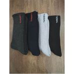 Leement Socks Erkek Termal Havlu Çorap 4 Çift Dikişsiz Kalın Çorap - Çok Renkli - 40 - 44