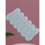 Leement Socks Kadın 6 Çift Jakarlı Örme Dantel Biyeli Babet Çorap - Ekru - 35 - 39
