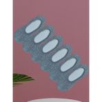 Leement Socks Kadın 6 Çift Jakarlı Örme Dantel Biyeli Babet Çorap - Gri - 35 - 39