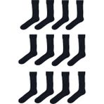 Leement socks Pamuklu 12 Çift Asker Çorabı siyah 40-44