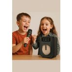 LEERFEI Işıklı Yüksek Ses Party Box Bluetooth Hoparlör Taşınabilir Şarjlı Ses Sistemi Kablosuz Karaoke Mic