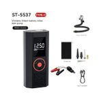 Leerfei ST-5537 Dijital Hava Kompresörü ve Akü Takviye Cihazı 12000MAH – Oto Lastik Şişirme, LED Işık, Sos, Taşınabilir Hava Pompası Jump Starter