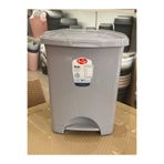 LeesHome 30 Lt Pedallı Plastik Çöp Kovası GRİ İç Kovalı