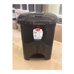 LeesHome 30 Lt Pedallı Plastik Çöp Kovası Siyah İç Kovalı
