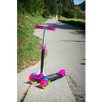 LeesHome Led Işıklı 3 Tekerlekli Yükseklik Ayarlı Twist Çocuk Scooter 3-9 Yaş