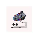 leeways Y20 BT5.3 Motosiklet Kask Kulaklık Intercom Işıklı Motorsiklet Interkom