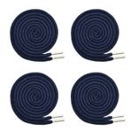 LEEWYOU Eşofman altı için 4 adet kordon, 130 cm, kapüşonlu sweatshirt için büzme ipi, polyester bant, evrensel kordonlu, metal, ceketler, sweat tişört, şort, spor pantolonu, el çantaları için (deniz