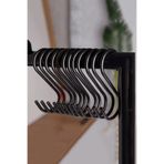 LEFİEV 5 Adet, Siyah Renk, 10 Cm, Metal Kanca, S Kanca, Es Kanca, Banyo Kanca, Demir Kanca