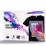 Lefree store DTF Transfer Filmi, A4 15 Adet Isı Transfer Kağıdı DTF Filmi, PET Tişört Transfer Kağıdı, Çift Taraflı Mat DTF Transfer Kağıdı, DYI Doğrudan Tişört Üzerine Baskı için Tekstil (21 cm X 29,7 cm)